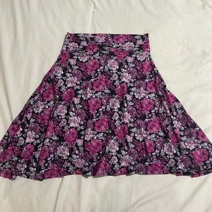 LulaRoe, skirt, pink and purple